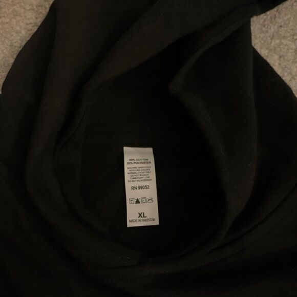 Happiness Project Sweatshirt Embroidered Suicide Awareness Black Hoodie XL Youth - Picture 5 of 7